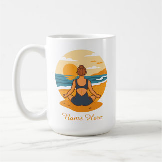 Caneca De Café Personalized Mindfulness Yoga