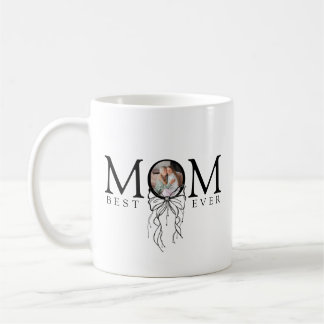 Caneca De Café Personalized Mom Best Ever Photo