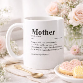 Caneca De Café Personalized Mom Definition Photo Mug