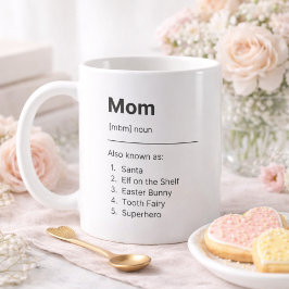 Caneca De Café Personalized Mom Definition Photo Mug