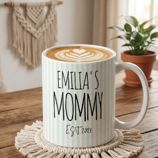 Caneca De Café Personalized Mommy Daddy Mug Set Gift, New Mom Dad