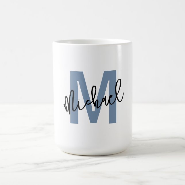 Caneca De Café Personalized Monogram "M" with Name Michael –  (Centro)