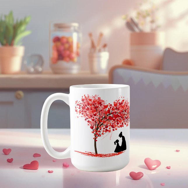 Caneca De Café Personalized Mother & Daughter Love Mug (Criador carregado)