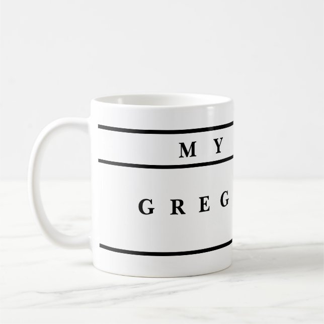 Caneca De Café personalized Mugs With Names (Esquerda)