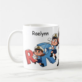 Caneca De Café Personalized  Name Sailor Cartoon Character * R *