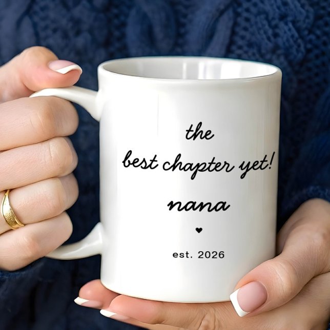 Caneca De Café Personalized Nana Mug Best Chapter Yet (Criador carregado)