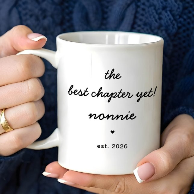 Caneca De Café Personalized Nonnie Mug Best Chapter Yet (Criador carregado)