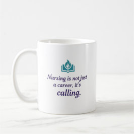 Caneca De Café Personalized Nursing is a Calling Modern Gift