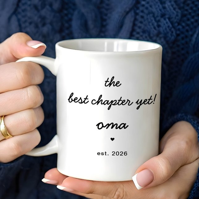 Caneca De Café Personalized Oma Mug Best Chapter Yet (Criador carregado)