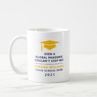 Caneca De Café Personalized Pandemic - Graduate Class of 2021 Mug