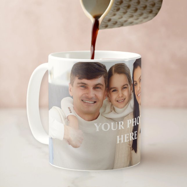 Caneca De Café Personalized photo mug for dad, personalized photo (Criador carregado)