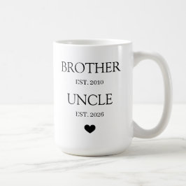 Caneca De Café Personalized Promoted to Uncle 