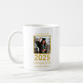 Caneca De Café Personalized Proud sister graduate