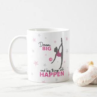 Caneca De Café Personalized Rhythmic Gymnast Dream Big Coffee Mug