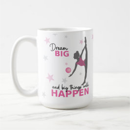 Caneca De Café Personalized Rhythmic Gymnast Dream Big Coffee Mug