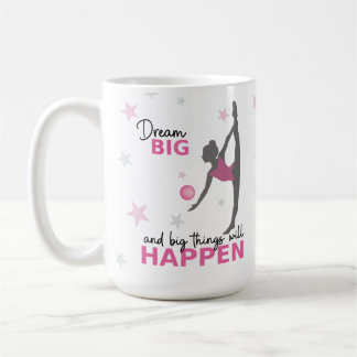 Caneca De Café Personalized Rhythmic Gymnast Dream Big Coffee Mug