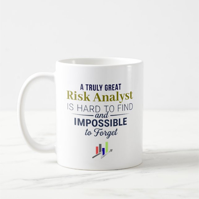 Caneca De Café Personalized Risk Analyst Doctor Quote (Esquerda)