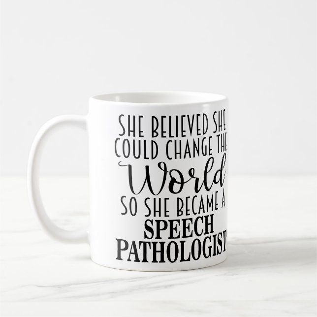 Caneca De Café Personalized Speech Pathologist Gift Mug (Esquerda)