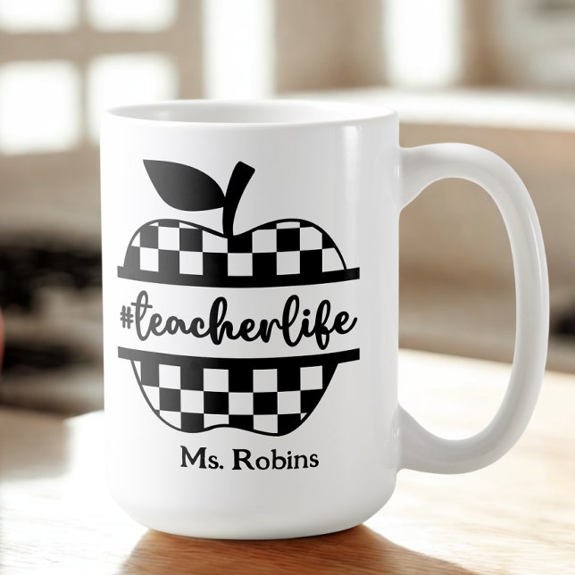 Caneca De Café Personalized Teacher (Criador carregado)