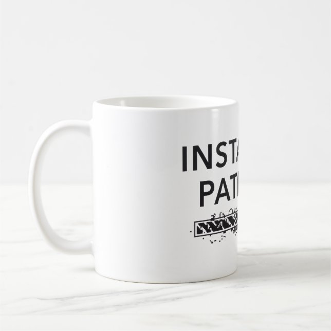 Caneca De Café personalized water bottle, installing patience (Esquerda)