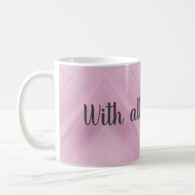 Caneca De Café Personalized With My Love Cute Heart Mug  (Esquerda)