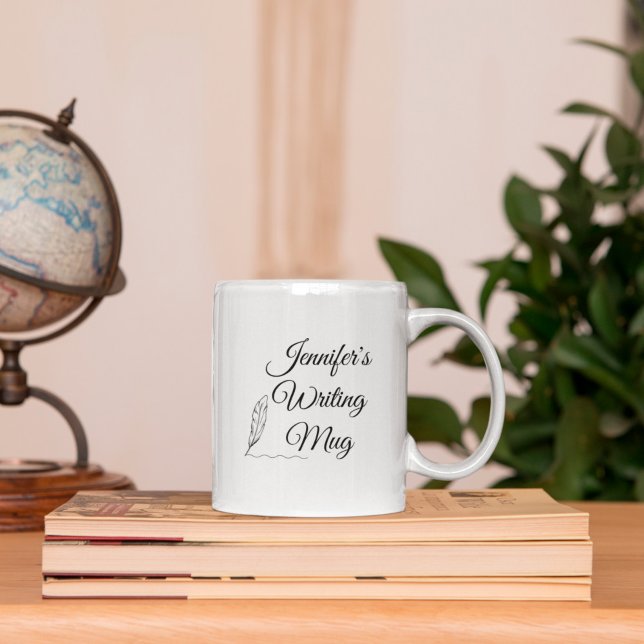 Caneca De Café Personalized Writer (Criador carregado)
