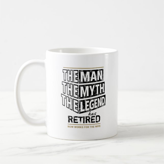 Caneca De Café Personalizou O Homem Que A Lenda Se Aposentou (Esquerda)