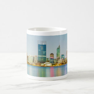 Caneca De Café Perth CBD da Austrália Ocidental de Perth do pont