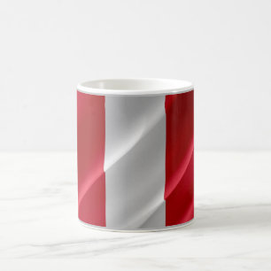 Caneca De Café Peru - Bandeira de acenação peruana -
