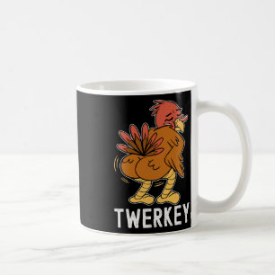 Caneca De Café Peru da Dança Twerking do Dia de Ação de Graças