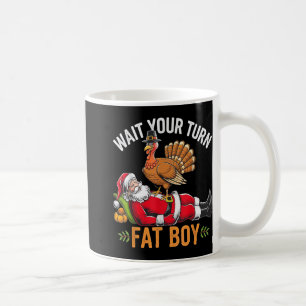 Caneca De Café Peru de Natal engraçado de Ação de Graças Vs Papai