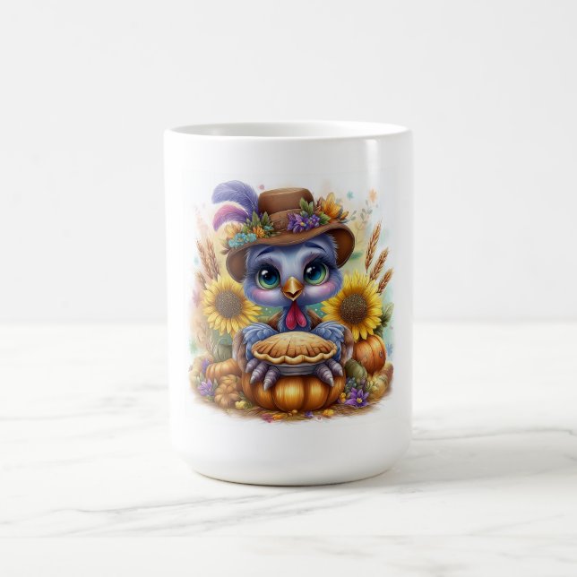 Caneca De Café Peru de Outono Fofo (Centro)