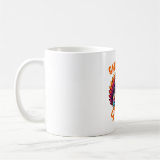 Caneca De Café Peru estilizado com capuz de jogador com laranja d
