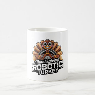 CANECA DE CAFÉ PERU ROBÓTICO DE AÇÃO DE GRAÇAS