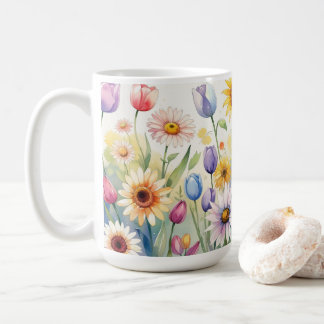 Caneca De Café Perucas de flores