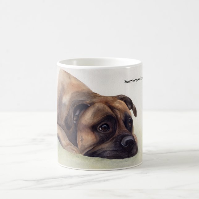 Caneca De Café Pesaroso para seu presente do animal de estimação (Centro)