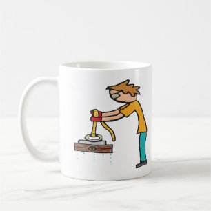 Caneca De Café Pesca Com Ímã