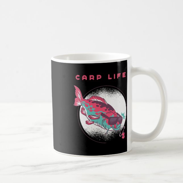 Caneca De Café Pesca De Carpas (Direita)