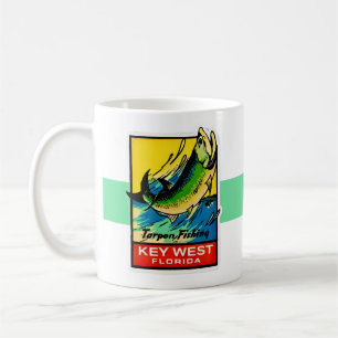 Caneca De Café Pesca de Tarpon em Key West