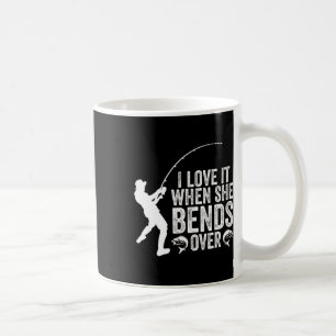 Caneca De Café Pesca Divertida Eu Adoro Quando Ela Se Inclina Pes