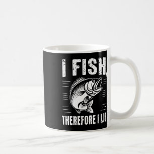 Caneca De Café Pesca Divertida Eu Pesco Portanto Eu Minto