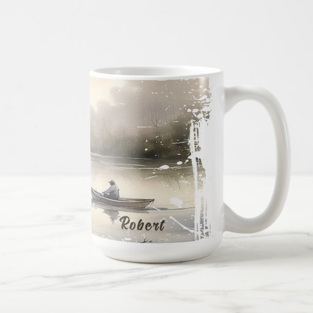 Caneca De Café Pesca do lago (Direita)
