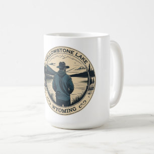 Caneca De Café Pesca do lago Yellowstone Wisconsin