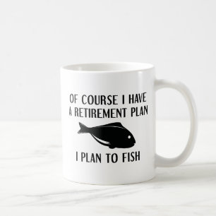 Caneca De Café Pesca do Plano de Reforma