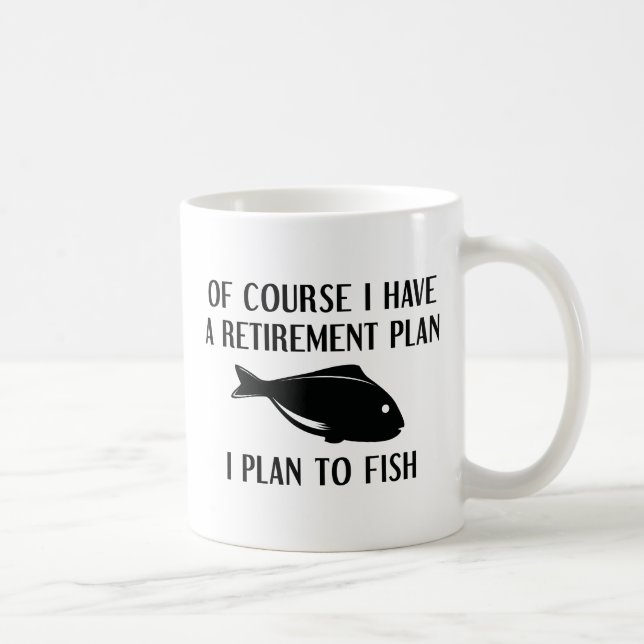 Caneca De Café Pesca do Plano de Reforma (Direita)
