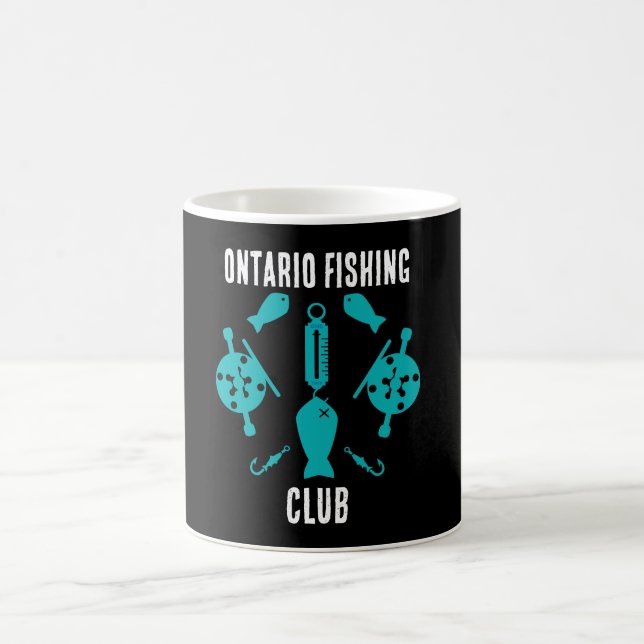 Caneca De Café Pesca do salmão canadiano (Centro)