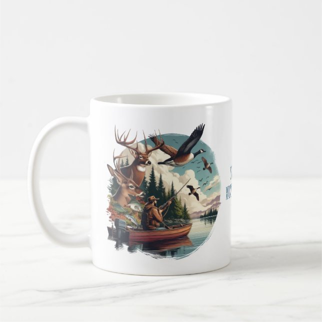 Caneca De Café Pesca e caça (Esquerda)