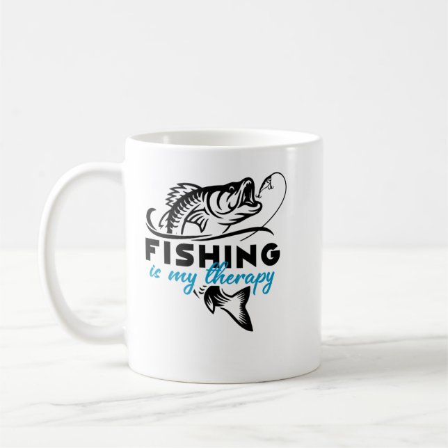 Caneca De Café Pesca É Minha Terapia (Esquerda)