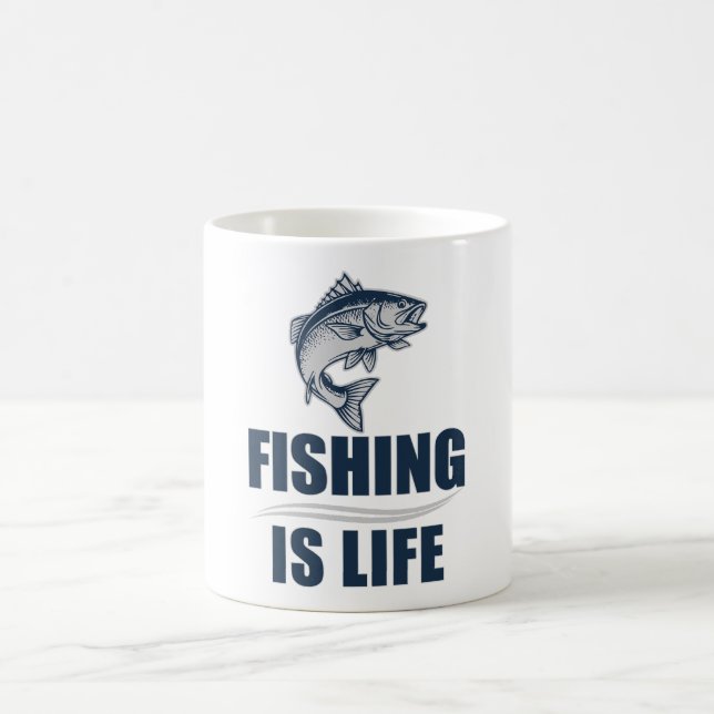 Caneca De Café Pesca é vida (Centro)