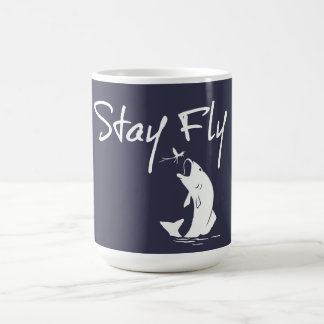 Caneca De Café Pesca engraçada da mosca da estada